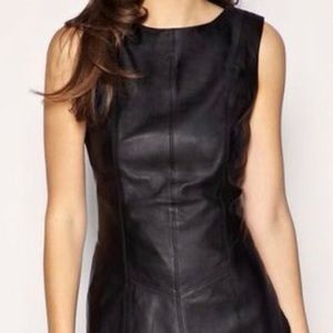 Black leather dress by Tart